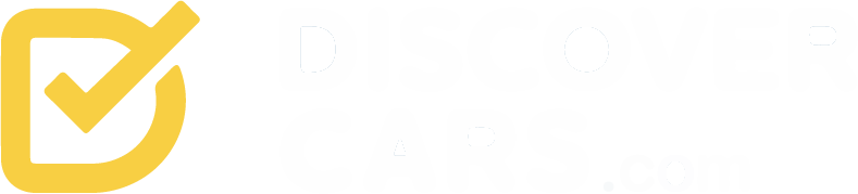 discover cars white logo