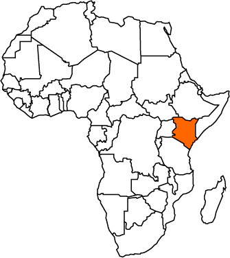 kenya map