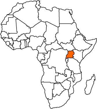 uganda map